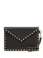 Valentino Garavani pochette Rockstud en cuir - Noir