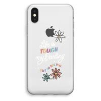 Tough Life: iPhone XS Transparant Hoesje