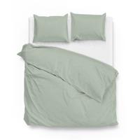 Dekbedovertrek Katoen Satijn Satinado Foam Green Effen 260x200 Cm Zo!Home - Dekbed-Discounter.nl