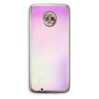 Flow mist pastel: Motorola Moto G6 Transparant Hoesje - thumbnail