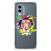 Nokia X30 Stevig Bumper Hoesje Lion Color