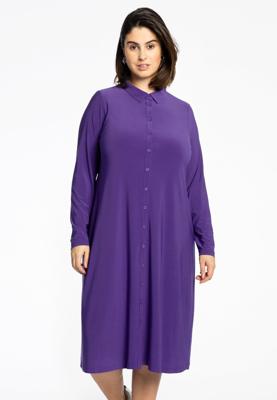 Yoek Blouse midi | Paars | Maat 38/40