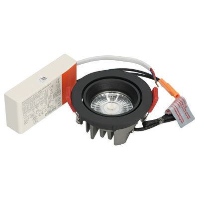 BM100-02 Rond kantelbaar Zwart