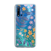 Flowers with blue leaves: Huawei P20 Lite (2019) Transparant Hoesje