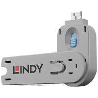 LINDY Schloss / Zutrittskontrolle Sleutel voor USB-A-poort Blauw