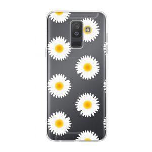 Margrietjes: Samsung Galaxy A6 Plus (2018) Transparant Hoesje