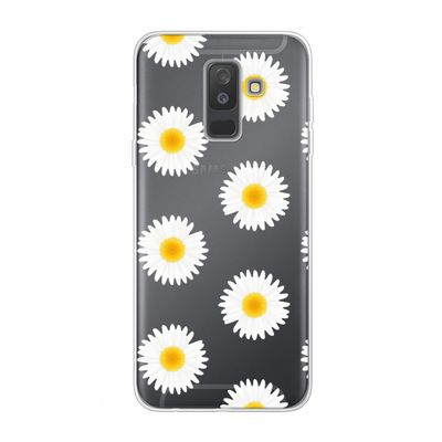 Margrietjes: Samsung Galaxy A6 Plus (2018) Transparant Hoesje