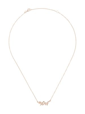 True Rocks collier à pendentif WTF - Rose