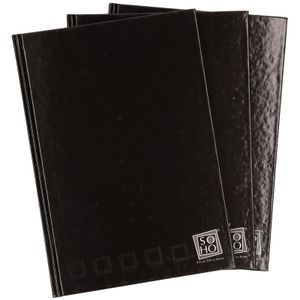 3x Luxe zwarte schriften gelinieerd A4 formaat