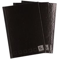 3x Luxe zwarte schriften gelinieerd A4 formaat