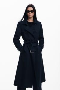 Afneembare trenchcoat - BLUE - M