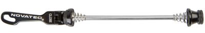 Novatec quick release/snelspanner vooras 112 mm alu zwart