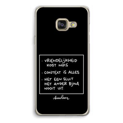 Mijn Motto's: Samsung Galaxy A3 (2016) Transparant Hoesje