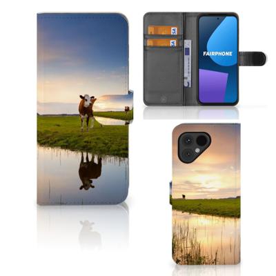 Fairphone 5 | Telefoonhoesje | Met pasjeshouder | Koe