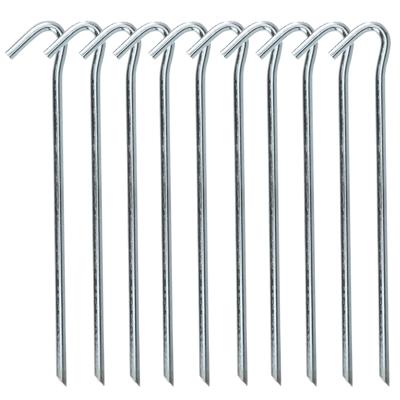 Redcliffs tentharingen - pennen - 10x - zilver - metaal - 23 cm - voor diverse ondergronden