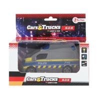 Toi-Toys Toi toys cars&trucks politiebus 12cm frictie met licht en geluid (duitse versie)