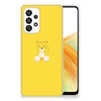 Samsung Galaxy A33 5G Telefoonhoesje met Naam Baby Leopard