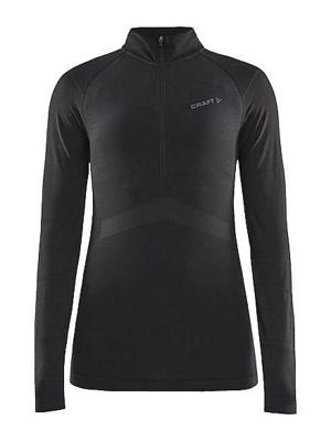 Craft Active Intensity zip lange mouw ondershirt zwart dames