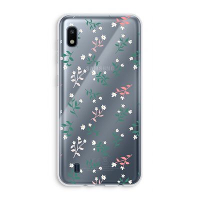 Small white flowers: Samsung Galaxy A10 Transparant Hoesje