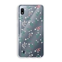 Small white flowers: Samsung Galaxy A10 Transparant Hoesje