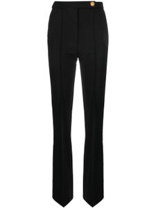 Elisabetta Franchi pantalon de costume à coutures apparentes - Noir