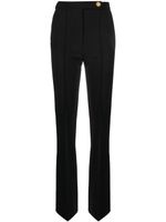 Elisabetta Franchi pantalon de tailleur à coupe droite - Noir