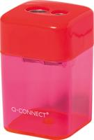 Q-CONNECT potloodslijper, 2 gaats geassorteerde kleuren