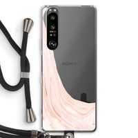 Peach bath: Sony Xperia 1 III Transparant Hoesje met koord
