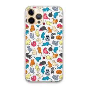 Kleurrijke katten: iPhone 13 Pro Max Transparant Hoesje