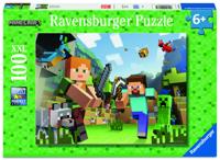 Ravensburger puzzel 100 stukjes Minecraft