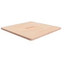 Tafelblad vierkant 70x70x2,5 cm onbehandeld massief eikenhout