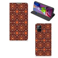 Samsung Galaxy M51 | Hoesje met Magneet | Batik Brown