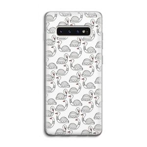 Zwanen: Samsung Galaxy S10 4G Transparant Hoesje