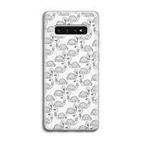 Zwanen: Samsung Galaxy S10 4G Transparant Hoesje