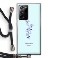 Bloom with grace: Samsung Galaxy Note 20 Ultra / Note 20 Ultra 5G Transparant Hoesje met koord