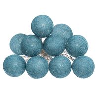 Atmosphera LED slinger 10 bollen blauw 1,5 meter