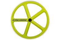 Encore 700C 5 Spaken Achterwiel - Sublime Lime - Carbon Weven Encore 700C 5 Spaken Achterwiel - Sublime Lime - Carbon Weven