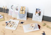 DIY adventskalender zakjes met zwarte paperclip - set van 24