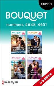 Bouquet e-bundel nummers 4648 - 4651 - Carol Marinelli, Bella Mason, Julia James, Tara Pammi - ebook