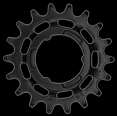 Shimano Kmc tandwiel narrow 18t achter zwart