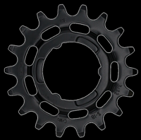 KMC tandwiel shimano narrow 18t achter zwart