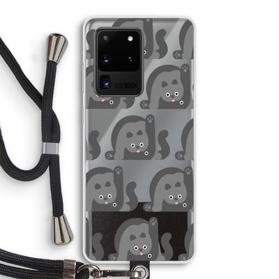 Cats: Samsung Galaxy S20 Ultra Transparant Hoesje met koord