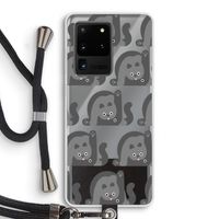 Cats: Samsung Galaxy S20 Ultra Transparant Hoesje met koord