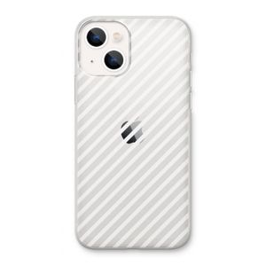 Strepen zwart-wit: iPhone 13 Transparant Hoesje