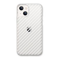 Strepen zwart-wit: iPhone 13 Transparant Hoesje