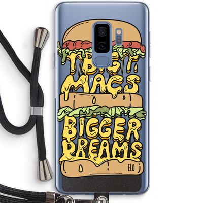 Big Macs Bigger Dreams: Samsung Galaxy S9 Plus Transparant Hoesje met koord