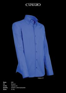 Giovanni Capraro 900-37 Heren Overhemd - Donker Blauw