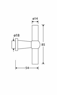 Gatdeel T Chemin de Fer 85mm MGO