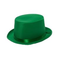 Verkleed hoed - groen - volwassenen - carnaval - kleuren thema - feestkleding accessoires