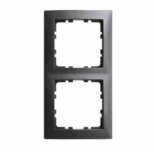 Berker S1 afdekraam 2-voudig antraciet mat 10103276